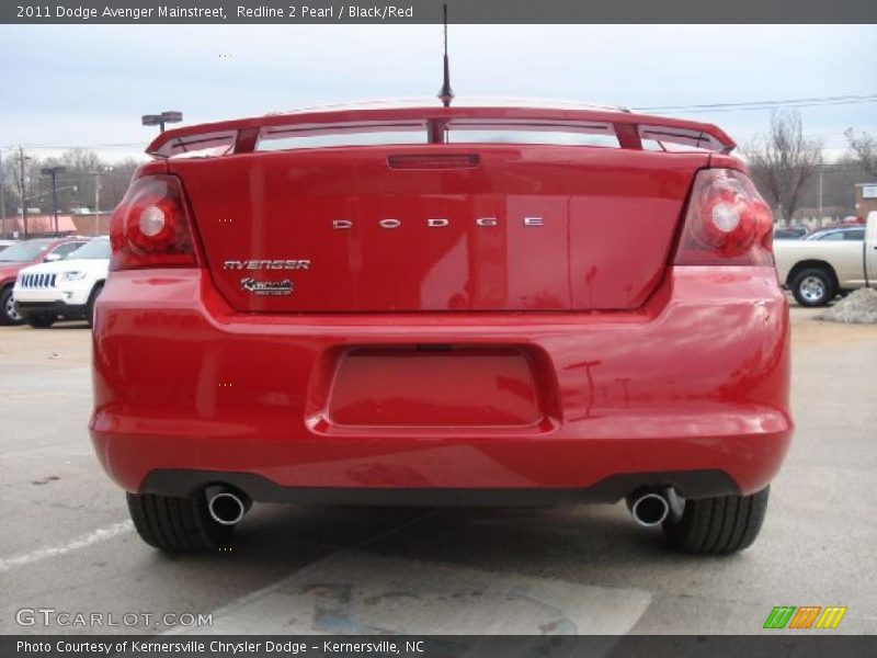 Redline 2 Pearl / Black/Red 2011 Dodge Avenger Mainstreet