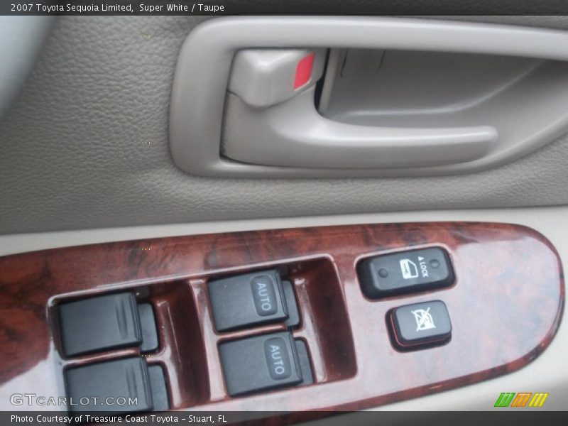 Super White / Taupe 2007 Toyota Sequoia Limited