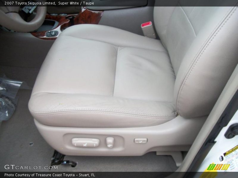 Super White / Taupe 2007 Toyota Sequoia Limited