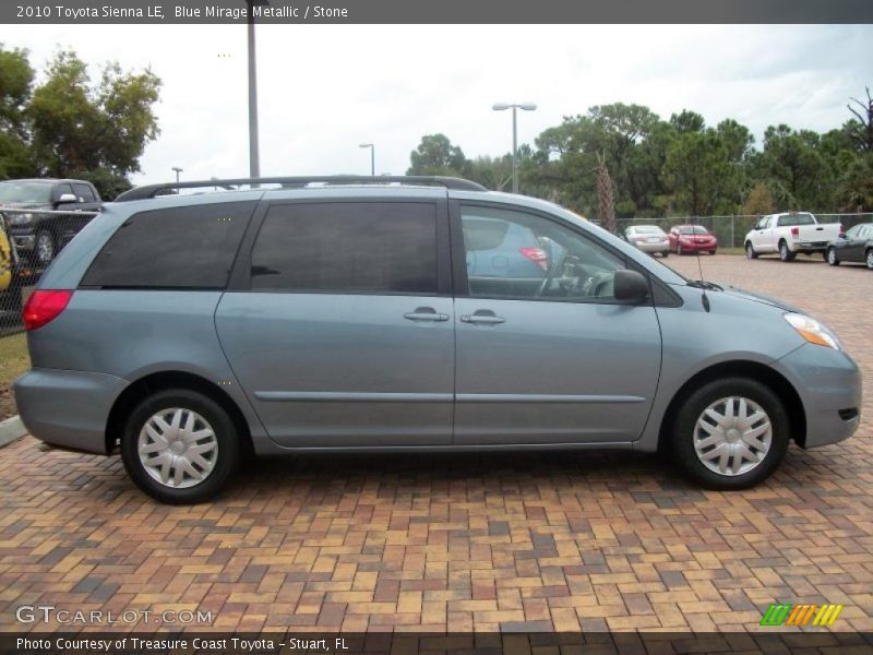 Blue Mirage Metallic / Stone 2010 Toyota Sienna LE