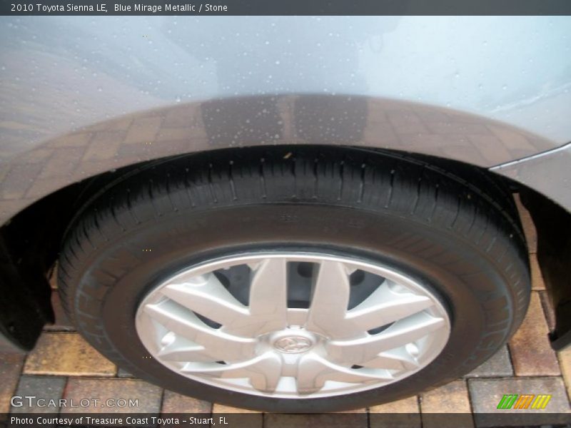 Blue Mirage Metallic / Stone 2010 Toyota Sienna LE