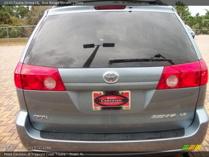 Blue Mirage Metallic / Stone 2010 Toyota Sienna LE