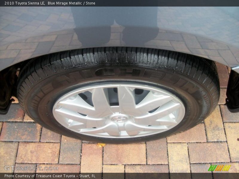 Blue Mirage Metallic / Stone 2010 Toyota Sienna LE