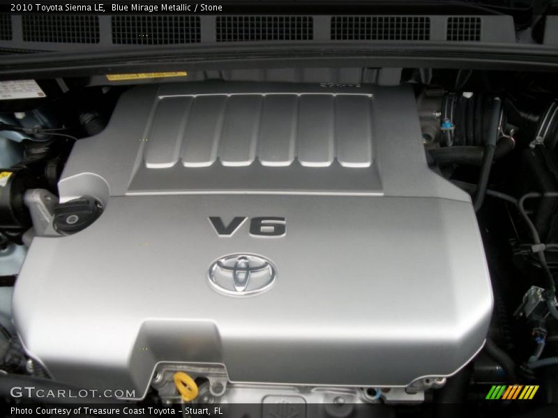 Blue Mirage Metallic / Stone 2010 Toyota Sienna LE