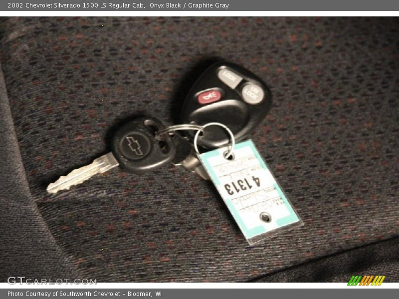 Onyx Black / Graphite Gray 2002 Chevrolet Silverado 1500 LS Regular Cab