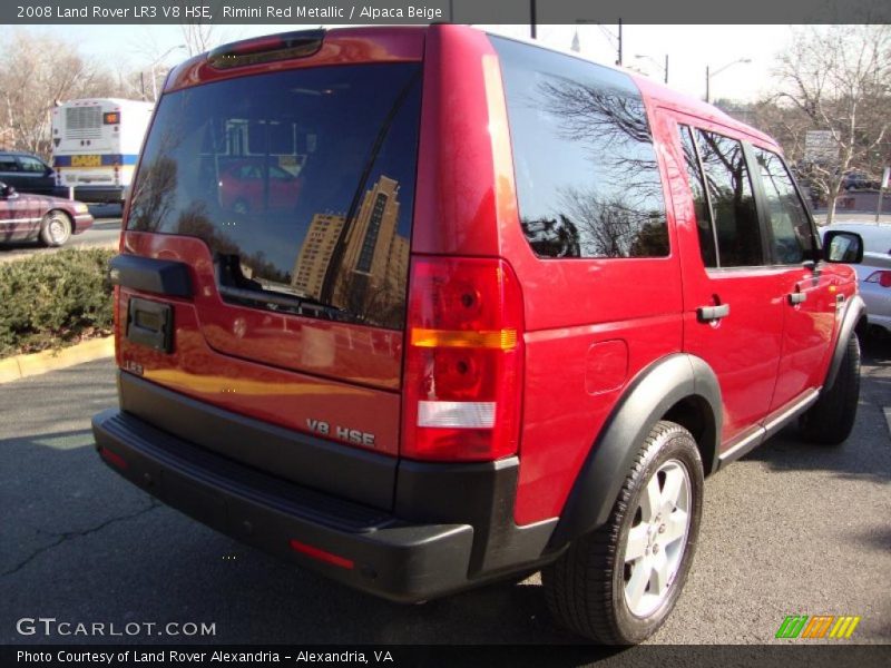 Rimini Red Metallic / Alpaca Beige 2008 Land Rover LR3 V8 HSE