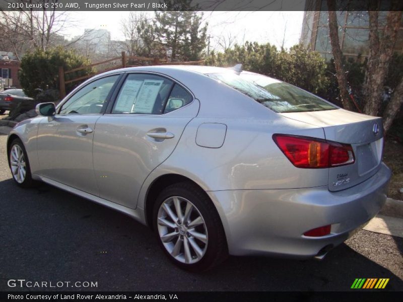 Tungsten Silver Pearl / Black 2010 Lexus IS 250 AWD
