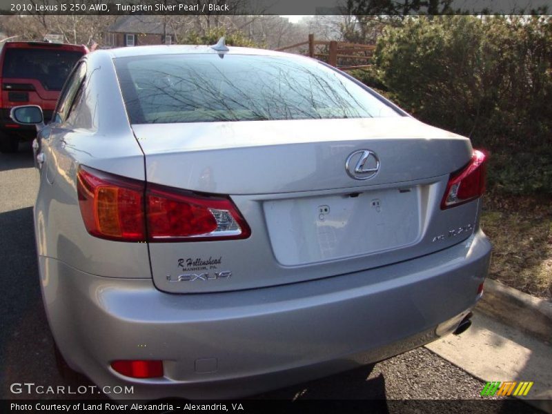 Tungsten Silver Pearl / Black 2010 Lexus IS 250 AWD