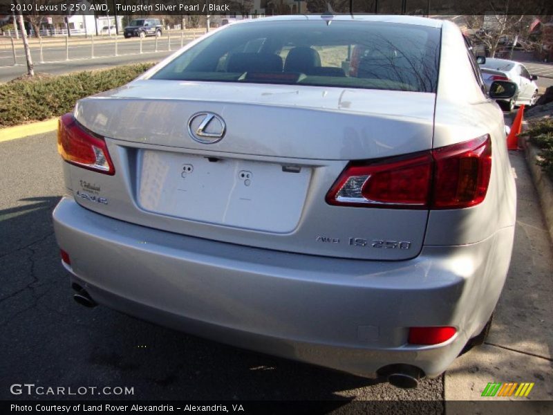 Tungsten Silver Pearl / Black 2010 Lexus IS 250 AWD
