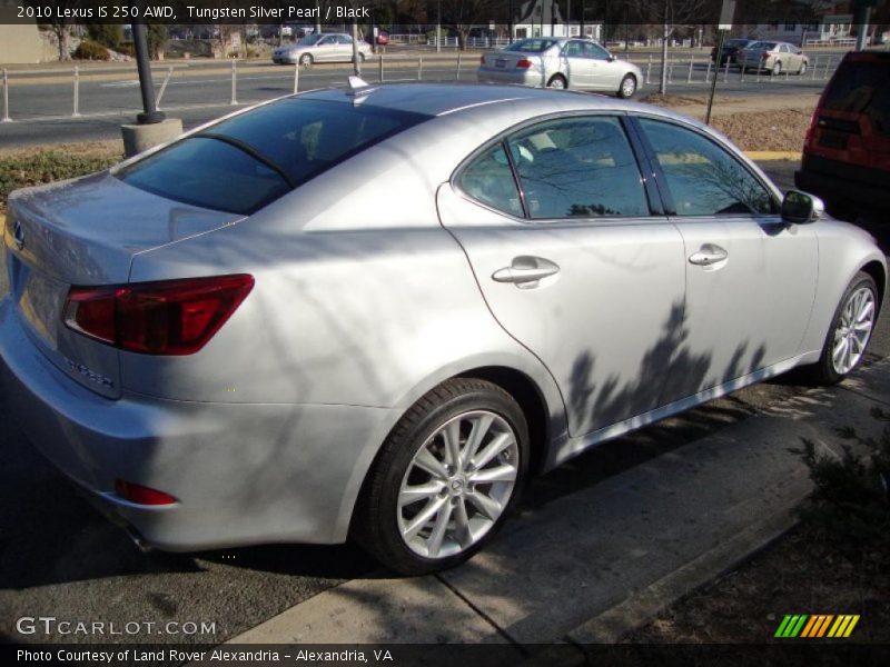 Tungsten Silver Pearl / Black 2010 Lexus IS 250 AWD