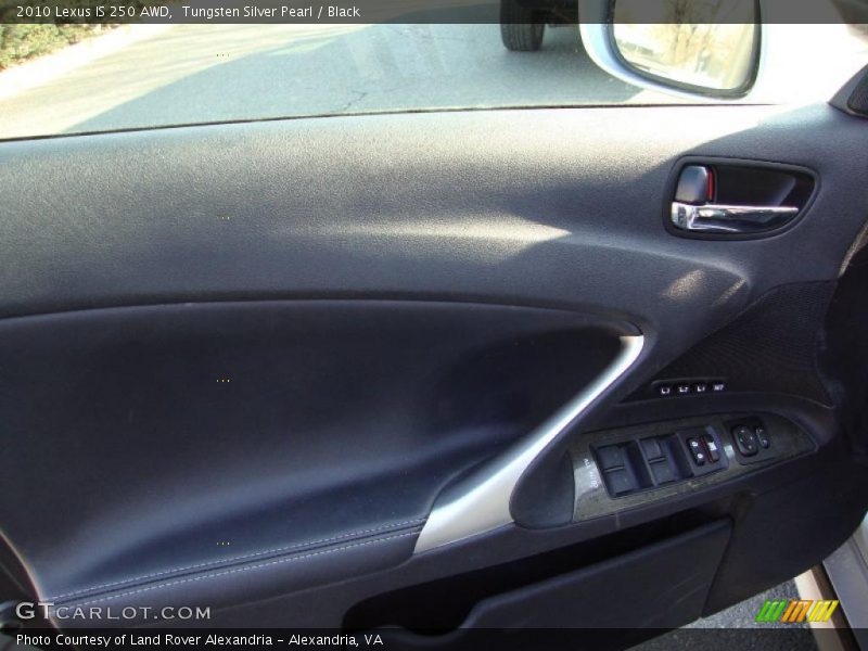Tungsten Silver Pearl / Black 2010 Lexus IS 250 AWD