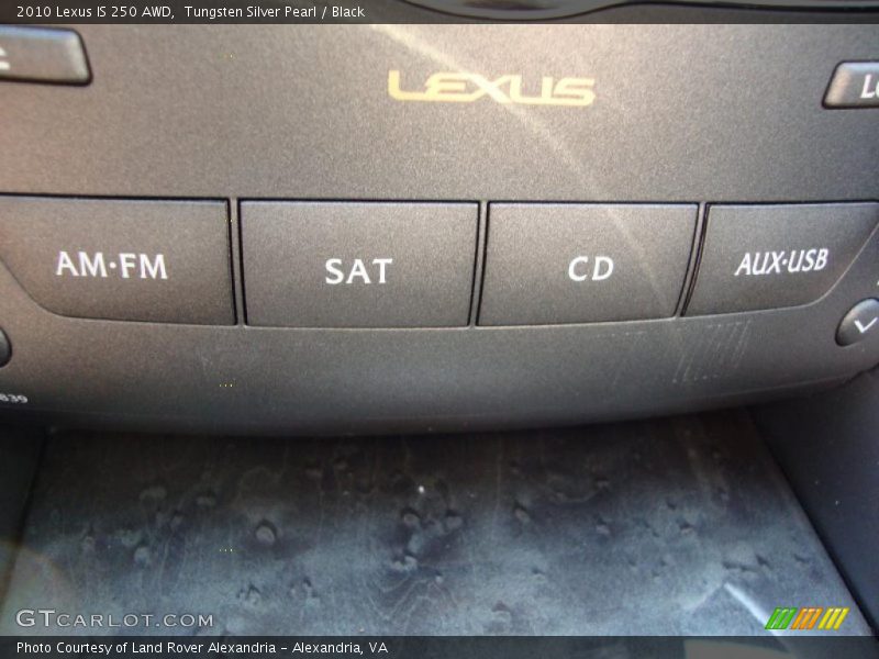 Tungsten Silver Pearl / Black 2010 Lexus IS 250 AWD