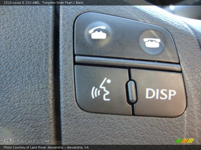 Tungsten Silver Pearl / Black 2010 Lexus IS 250 AWD