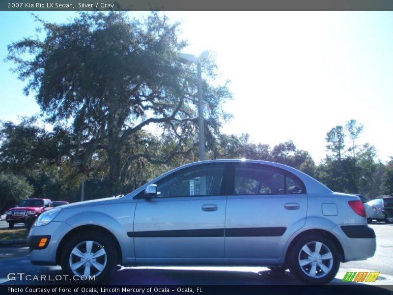 Silver / Gray 2007 Kia Rio LX Sedan