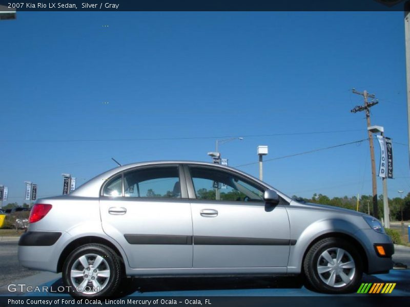 Silver / Gray 2007 Kia Rio LX Sedan