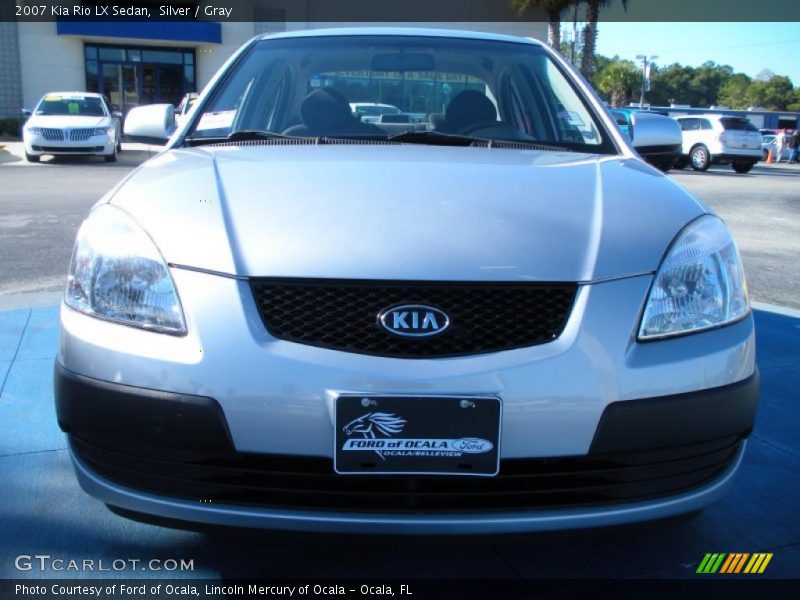 Silver / Gray 2007 Kia Rio LX Sedan