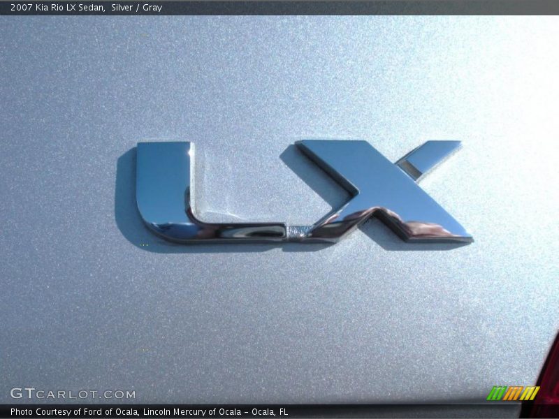 Silver / Gray 2007 Kia Rio LX Sedan