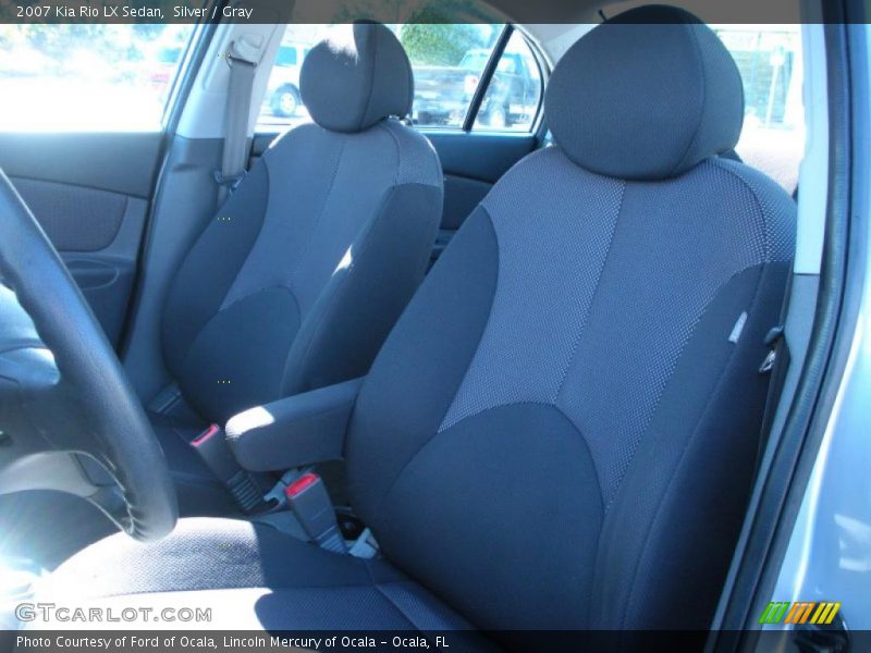 Silver / Gray 2007 Kia Rio LX Sedan