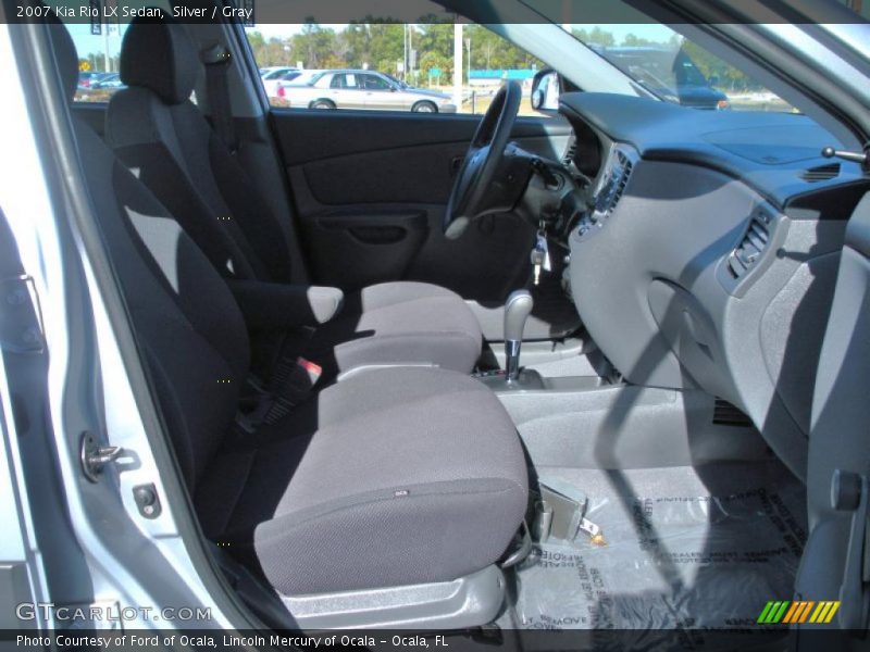 Silver / Gray 2007 Kia Rio LX Sedan