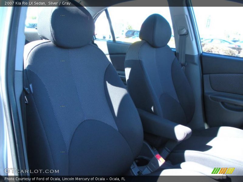 Silver / Gray 2007 Kia Rio LX Sedan