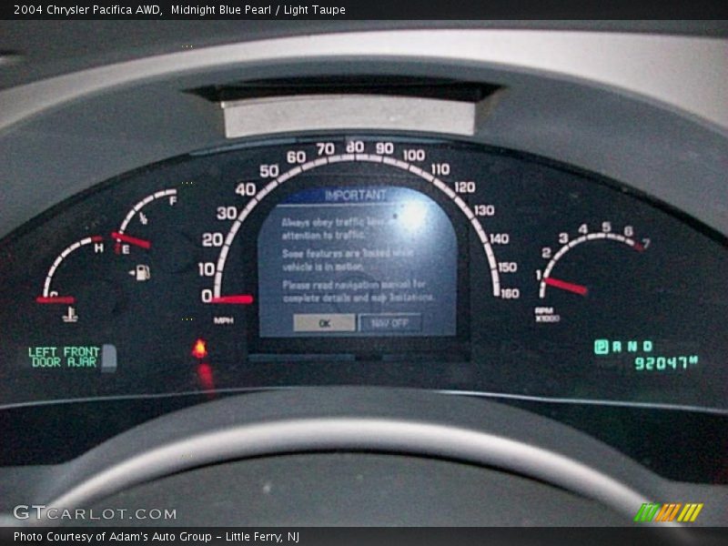Midnight Blue Pearl / Light Taupe 2004 Chrysler Pacifica AWD
