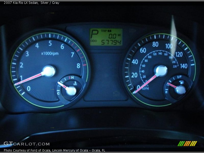Silver / Gray 2007 Kia Rio LX Sedan