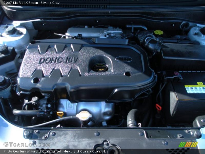 Silver / Gray 2007 Kia Rio LX Sedan