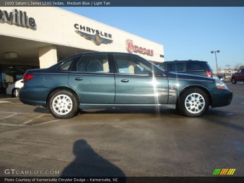 Medium Blue / Light Tan 2003 Saturn L Series L200 Sedan
