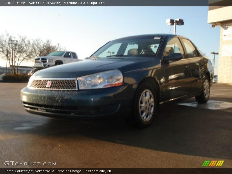 Medium Blue / Light Tan 2003 Saturn L Series L200 Sedan