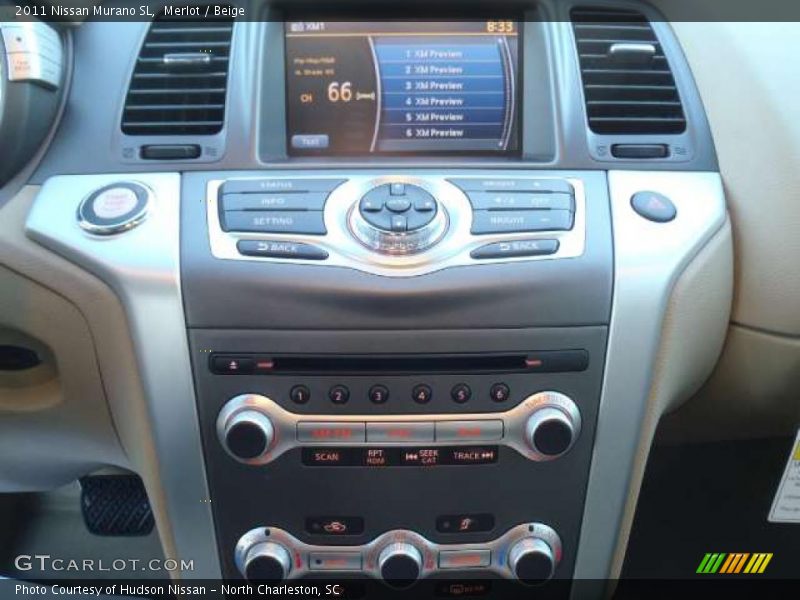 Controls of 2011 Murano SL