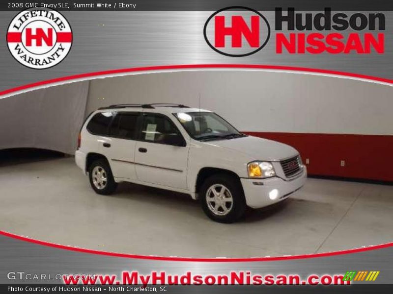 Summit White / Ebony 2008 GMC Envoy SLE