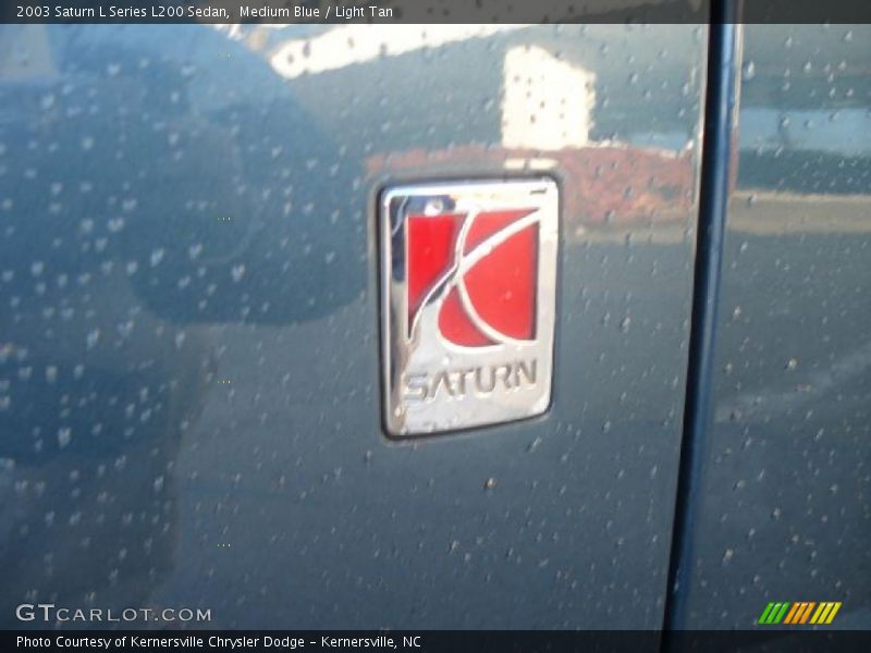 Medium Blue / Light Tan 2003 Saturn L Series L200 Sedan