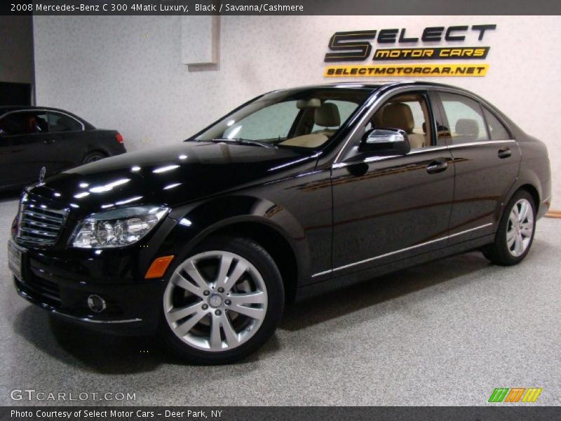 Black / Savanna/Cashmere 2008 Mercedes-Benz C 300 4Matic Luxury