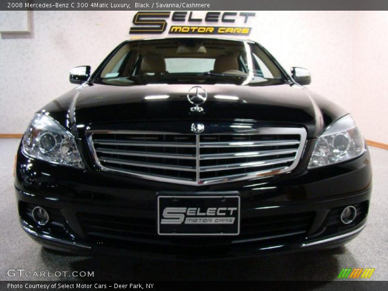 Black / Savanna/Cashmere 2008 Mercedes-Benz C 300 4Matic Luxury