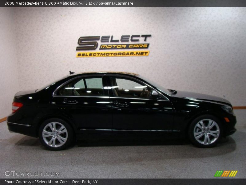 Black / Savanna/Cashmere 2008 Mercedes-Benz C 300 4Matic Luxury
