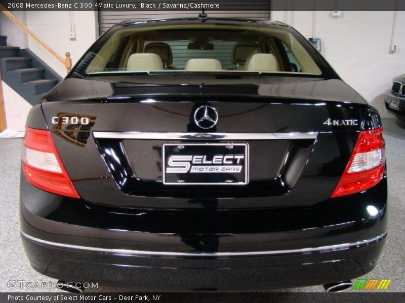 Black / Savanna/Cashmere 2008 Mercedes-Benz C 300 4Matic Luxury