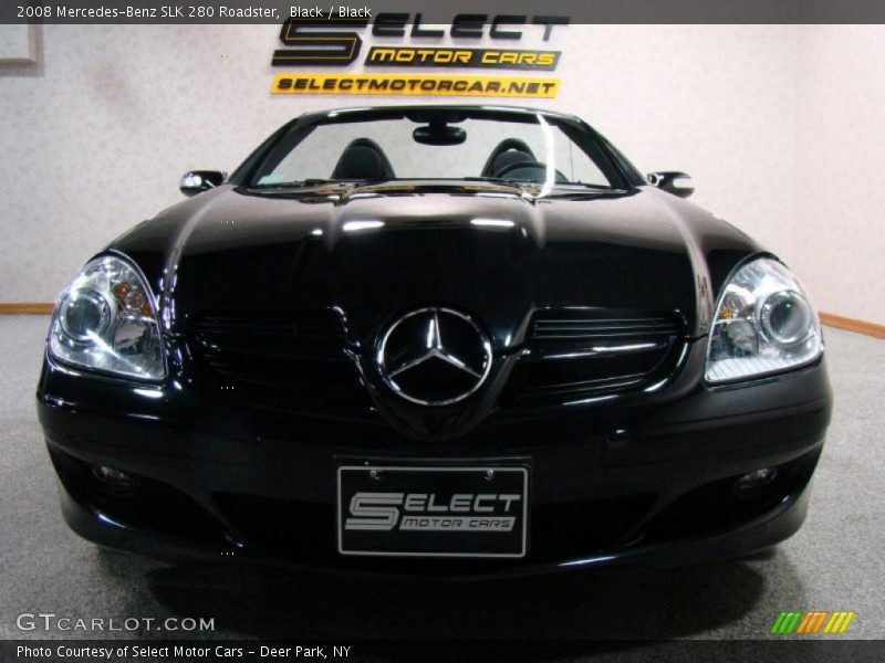 Black / Black 2008 Mercedes-Benz SLK 280 Roadster