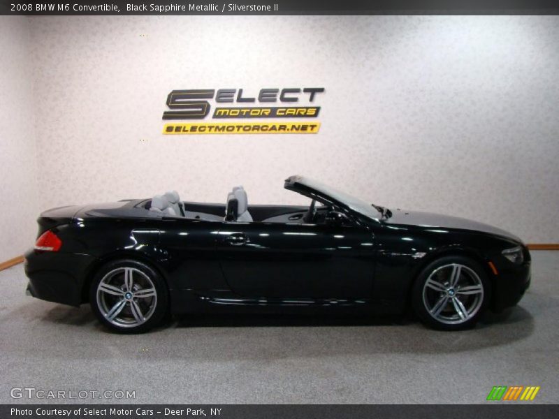 Black Sapphire Metallic / Silverstone II 2008 BMW M6 Convertible