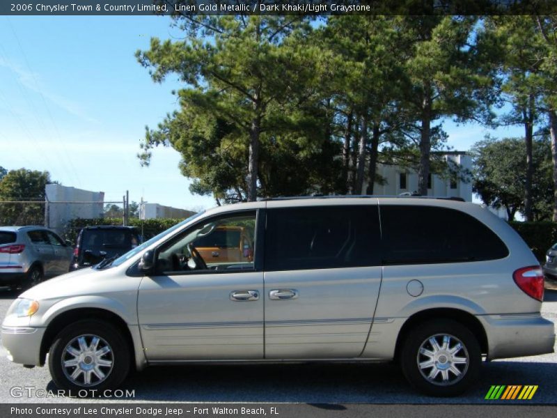 Linen Gold Metallic / Dark Khaki/Light Graystone 2006 Chrysler Town & Country Limited