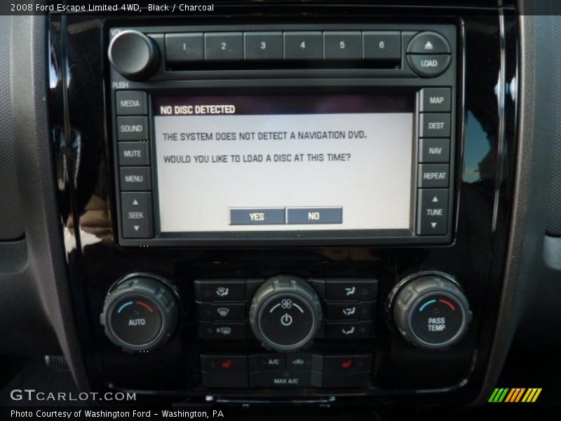 Black / Charcoal 2008 Ford Escape Limited 4WD