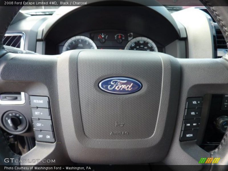 Black / Charcoal 2008 Ford Escape Limited 4WD