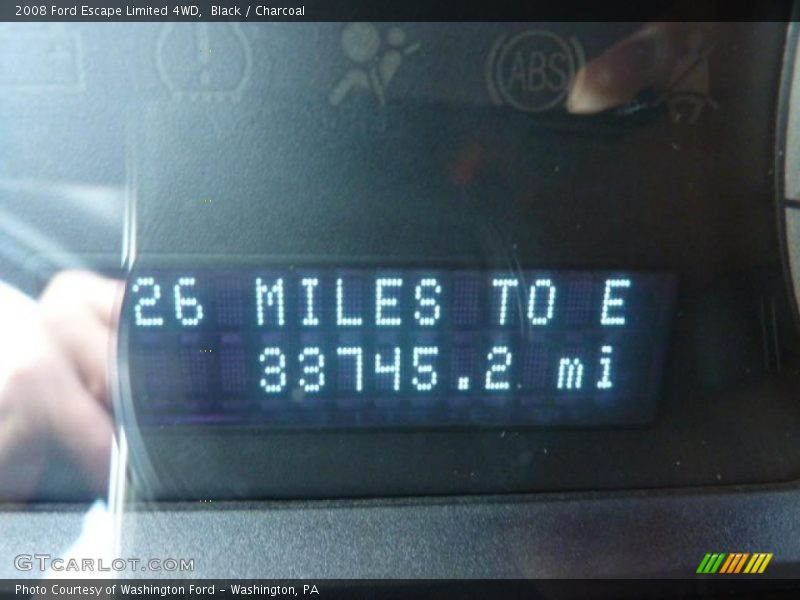 Black / Charcoal 2008 Ford Escape Limited 4WD