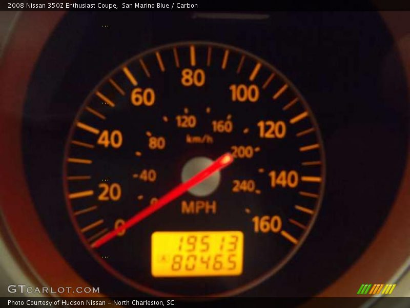 San Marino Blue / Carbon 2008 Nissan 350Z Enthusiast Coupe