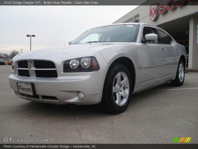 Bright Silver Metallic / Dark Slate Gray 2010 Dodge Charger SXT