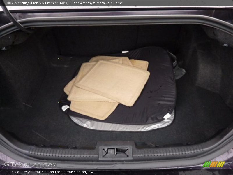 Dark Amethyst Metallic / Camel 2007 Mercury Milan V6 Premier AWD