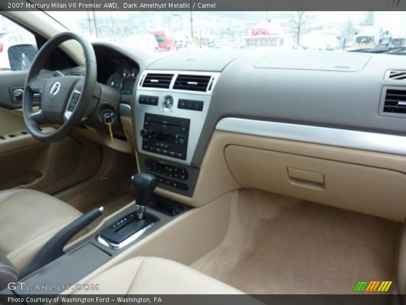 Dark Amethyst Metallic / Camel 2007 Mercury Milan V6 Premier AWD
