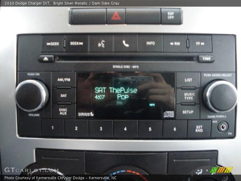 Bright Silver Metallic / Dark Slate Gray 2010 Dodge Charger SXT