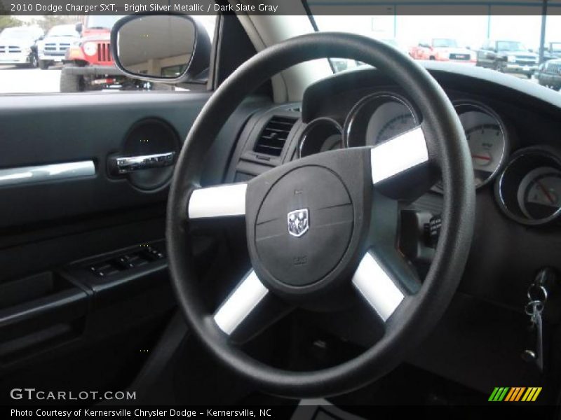 Bright Silver Metallic / Dark Slate Gray 2010 Dodge Charger SXT