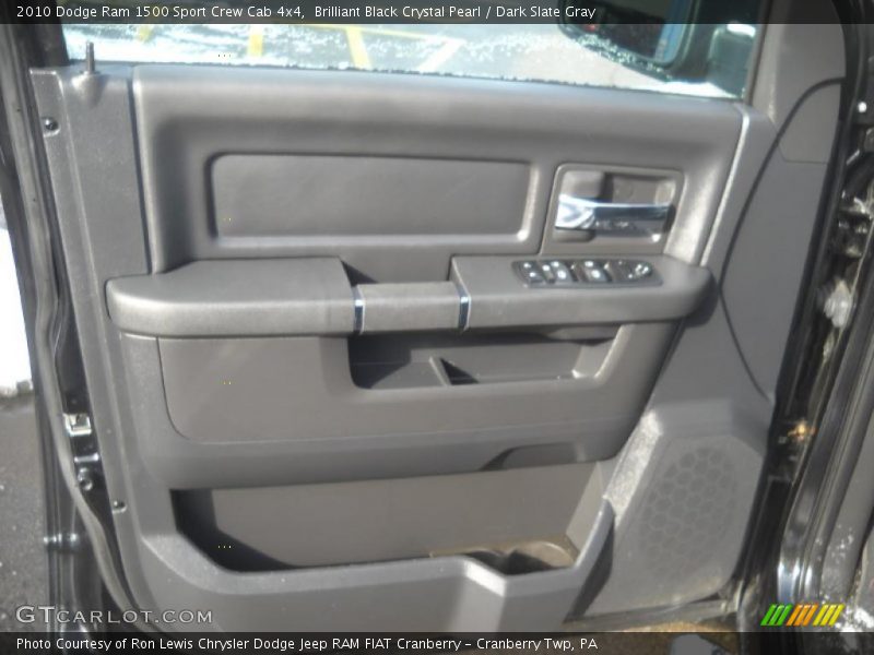 Brilliant Black Crystal Pearl / Dark Slate Gray 2010 Dodge Ram 1500 Sport Crew Cab 4x4