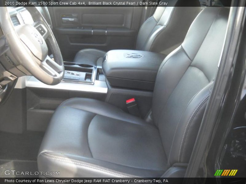 Brilliant Black Crystal Pearl / Dark Slate Gray 2010 Dodge Ram 1500 Sport Crew Cab 4x4